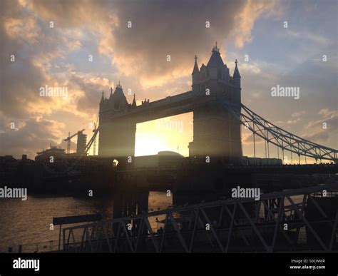 Tower Bridge at sunset Stock Photo - Alamy