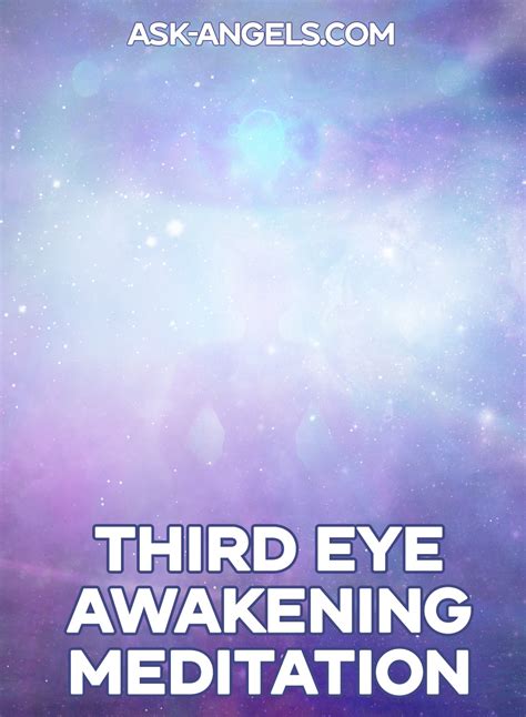 Third Eye Meditation - Open Your 3rd Eye Now! - Ask-Angels.com