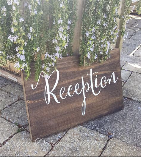 Wedding wood signs outdoor wedding reception sign pallet