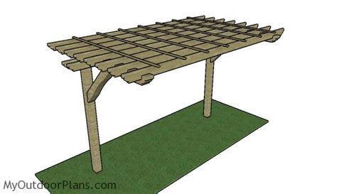 2 Post Pergola Plans | MyOutdoorPlans