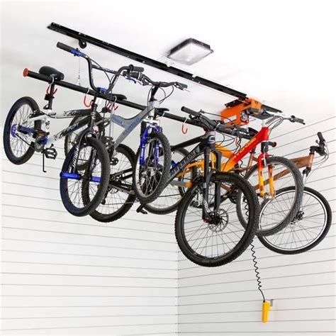 Garage Gator Bike Lift Motorized GG8220 overhead storage 220LBs | Bike lift, Bicycle storage ...