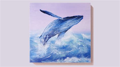 WHALE ACRYLIC PAINTING TUTORIAL FOR BEGINNERS STEP BY STEP | ART IDEAS ...