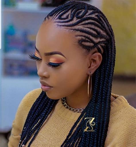 2021/2022 Unique and Simple Hairstyles for Ladies. - Ladeey | Natural hair styles, Braided ...