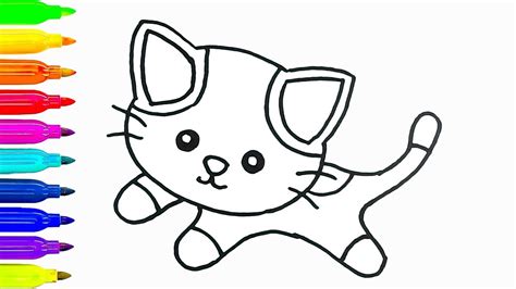 Simple Cat Face Drawing | Free download on ClipArtMag