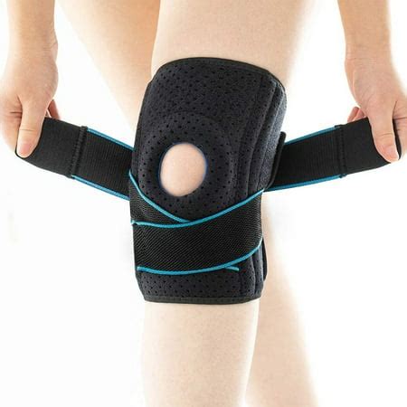 Knee Brace With Side Stabilizers & Patella Gel Pads, Adjustable Compression Knee Support Braces ...