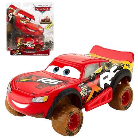 Lightning McQueen Mud Racing Disney Cars Diecast 1:55 Scale with Suspension - Walmart.com