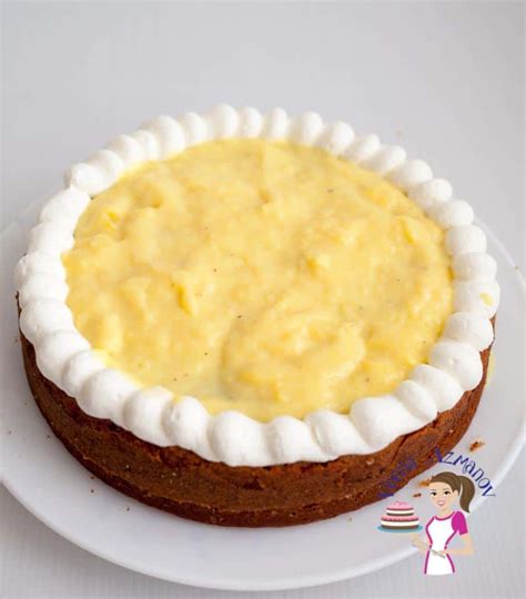 Vanilla Custard Cake Filling or Pastry Cream Filling - Veena Azmanov