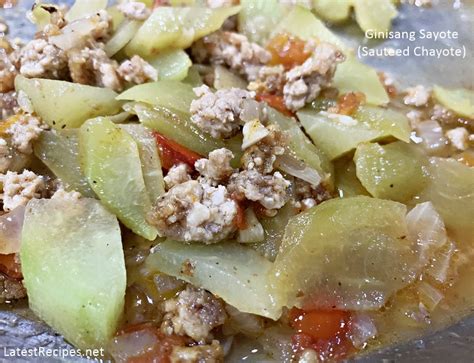 Chayote Recipe Filipino Style | Besto Blog