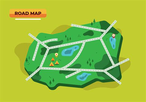 Road Map Vector 207529 Vector Art at Vecteezy