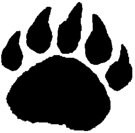 Grizzly Bear Paw Prints Stencils Free - ClipArt Best