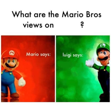 Mario vs luigi Blank Template - Imgflip