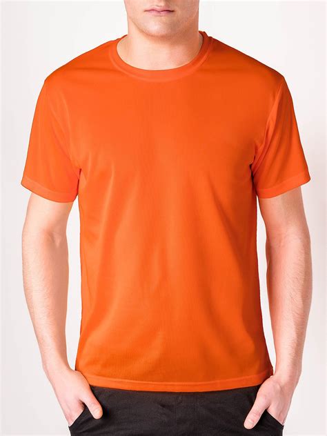 Men's plain t-shirt S883 - orange | MODONE wholesale - Clothing For Men