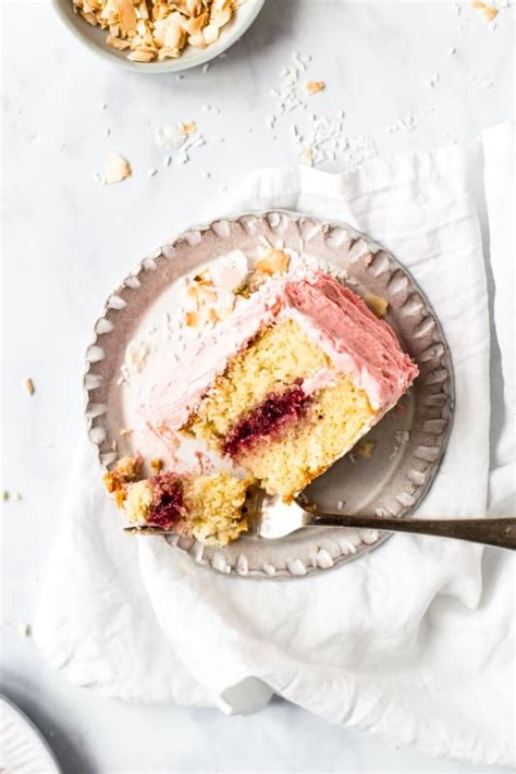 Coconut Raspberry Sponge Cake - Emma Duckworth Bakes