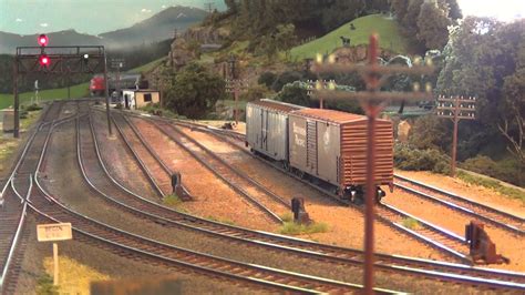 HO Model Train Layout within a Junction Video