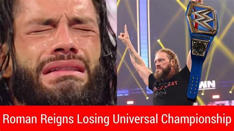 Shocking... Roman Reigns Set To Lose Universal Championship|Edge ...