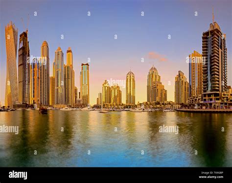 The Skyline of Dubai City Stock Photo - Alamy