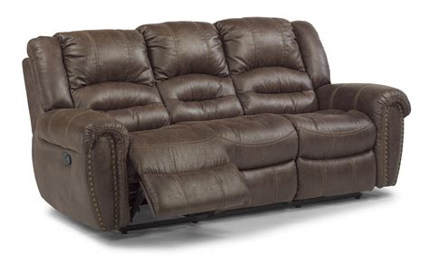 Flexsteel Latitudes - Downtown Transitional Double Reclining Sofa | Furniture Mart Colorado ...