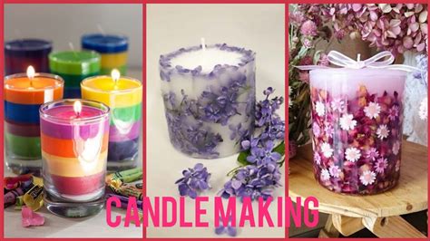 Beautiful candle making craft ideas - YouTube