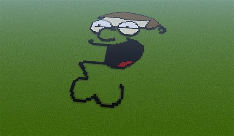 HUGE Peter Griffin Pixel Art Minecraft Project