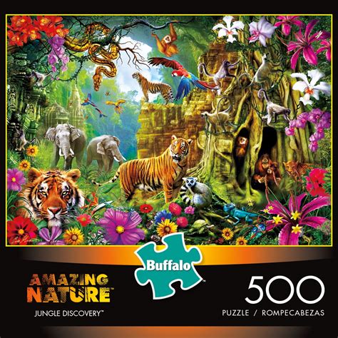 Buffalo Games Amazing Nature Jungle Discovery Jigsaw Puzzle, 500 Pieces - Walmart.com - Walmart.com