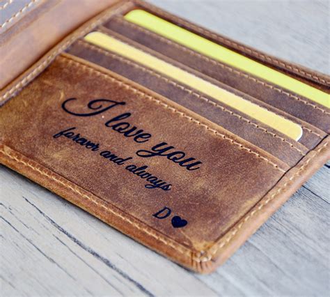 Personalized Mens Wallet Engraved Wallet Personalized - Etsy