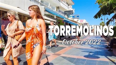 Torremolinos Spain Beach Walk, Malaga Costa del Sol October 2022 [4K ...