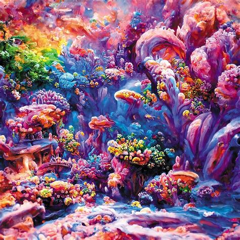 Coral Reef Watercolor Painting - Undersea - Coral Reef Underwater - Sea coral, coral reef gift ...