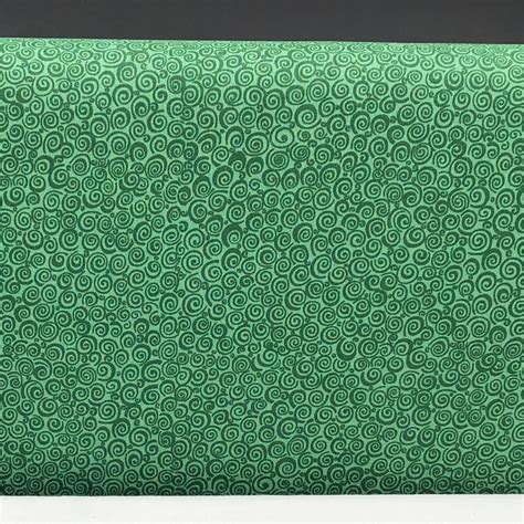 Hunter Green Fabric / 100% Cotton Fabric / Curly Q Tonal | Etsy