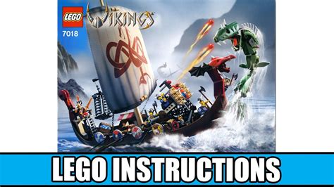 LEGO Instructions: How to Build LEGO Viking Ship challenges the Midgard Serpent - 7018 (LEGO ...