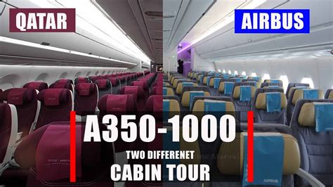 First Airbus A350 -1000 two different Cabin tour including Qatar Qsuit I - YouTube