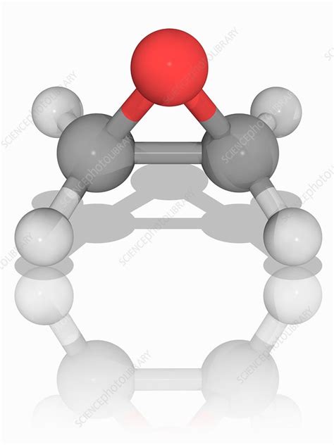 Ethylene oxide organic compound molecule - Stock Image - F016/9739 - Science Photo Library