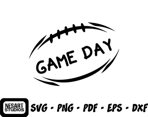 Football SVG, Football Silhouette, Football PNG, Football Cut Files ...