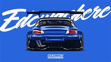 Jdm Car Drawing Wallpaper