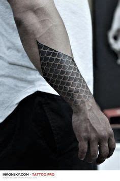 Fish Scales Pattern Tattoo