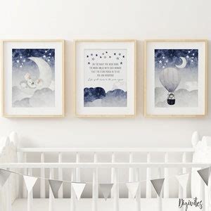 Baby Boy Nursery Wall Art Prints. Baby Nursery Decor. - Etsy