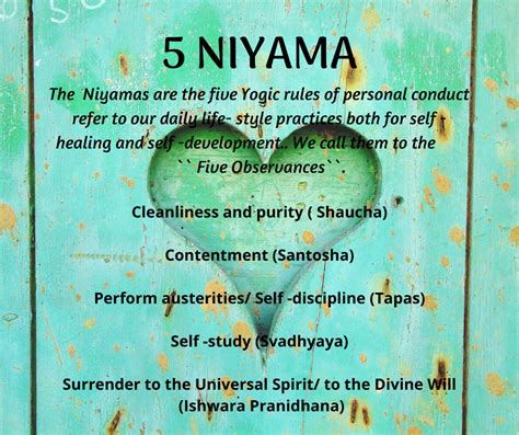 5 Niyama - The Inner Life of a Yogi