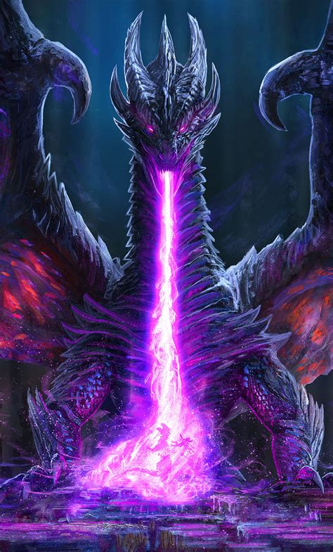 1280x2120 Resolution Dragon Fire Art iPhone 6 plus Wallpaper ...