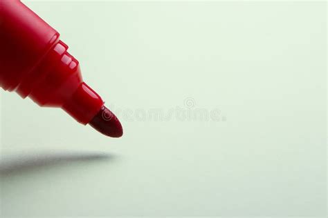 Red Marker with Blank Drawing Circle Stock Photo - Image of color ...