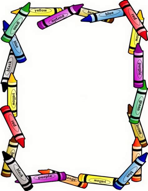 crayon border large public domain clip art image wpclipart com | Bordes ...