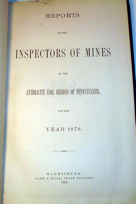 Reports of the Inspectors of Mines of the Anthracite Coal Regions of ...