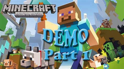 Minecraft Xbox 360 Edition Demo Gameplay Part 1 - YouTube