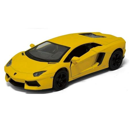 5" Kinsmart Matte Lamborghini Aventador LP700-4 Diecast Toy Car 1:38 Yellow - Walmart.com ...