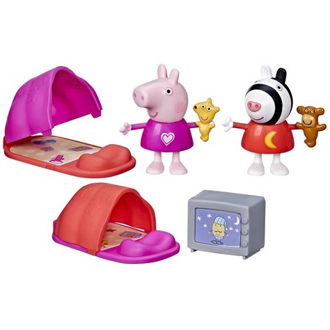 Peppa Pig: Peppa's Adventures Peppa's Sleepover Kids Toy Action Figure ...