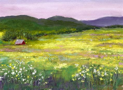 Artistic Renderings By David Patterson: "Meadow of Flowers" - My Latest Soft Pastel Painting