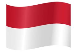 Indonesia flag vector - Country flags