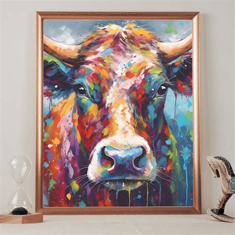 Cow Portrait - Etsy