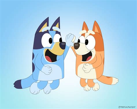 Bluey And Bingo Wallpapers - Wallpaper Cave