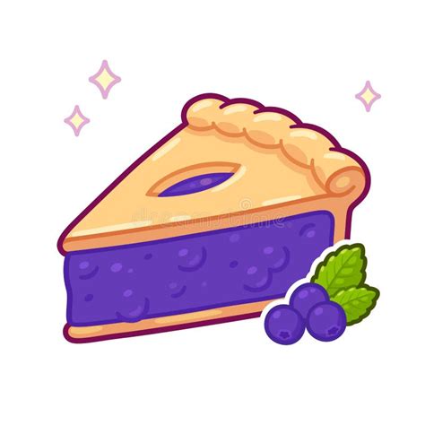 Cartoon Blueberry Pie