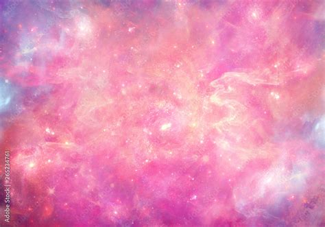 Abstract smooth unique pink nebula galaxy artwork background Stock ...