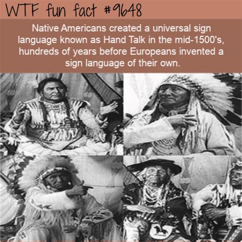 native americans created a universal sign language